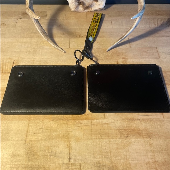 Off-White x Virgil Abloh 'Pouch' Double Pouch Zip Wristlet Clutch ! - Picture 5 of 12